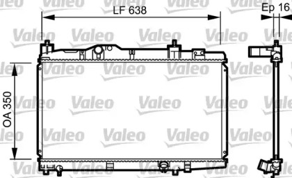 Теплообменник VALEO 734916