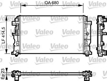 Теплообменник VALEO 734927