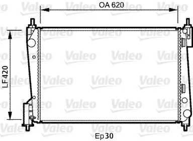 Теплообменник VALEO 735040