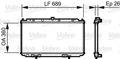 Теплообменник VALEO 735061