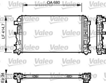 Теплообменник VALEO 735089