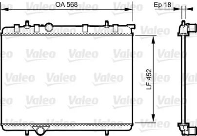 Теплообменник VALEO 735090