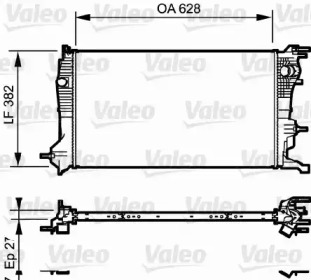 Теплообменник VALEO 735185