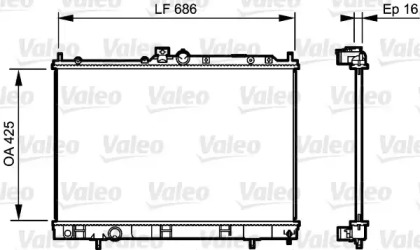 Теплообменник VALEO 735201