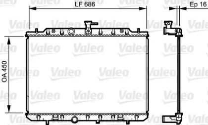 Теплообменник VALEO 735205