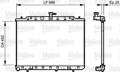 Теплообменник VALEO 735206