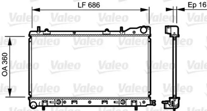 Теплообменник VALEO 735210