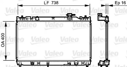 Теплообменник VALEO 735214