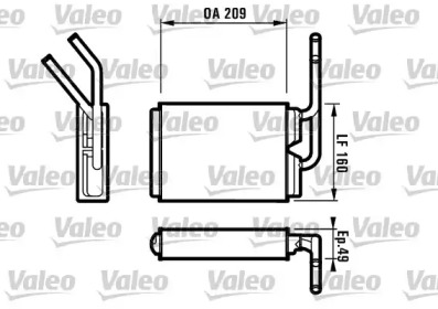 Теплообменник VALEO 812154