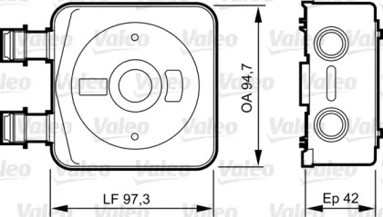 Теплообменник VALEO 818889