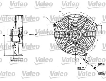 Вентилятор VALEO 883556