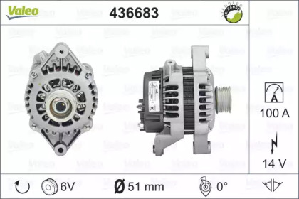 Генератор VALEO 436683