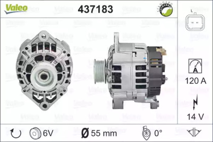 Генератор VALEO 437183