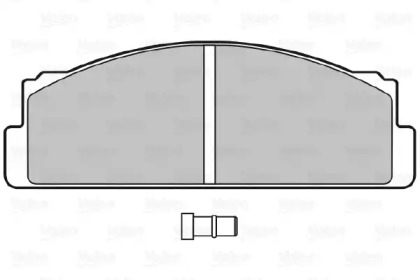 Комплект тормозных колодок VALEO 598603
