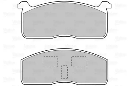 Комплект тормозных колодок VALEO 598614