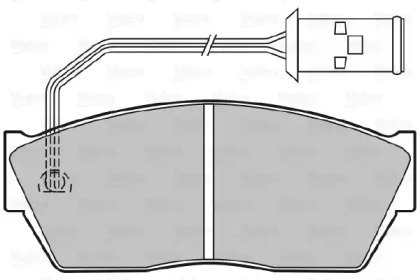 Комплект тормозных колодок VALEO 598131