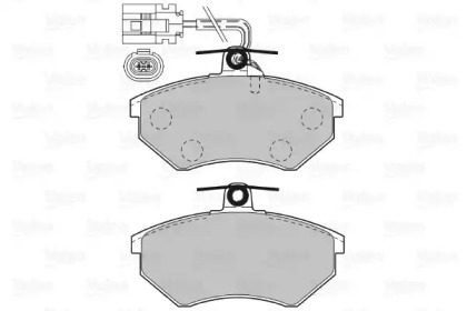 Комплект тормозных колодок VALEO 598982