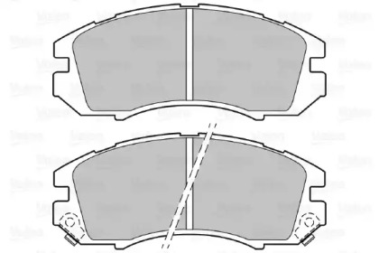 Комплект тормозных колодок VALEO 598691