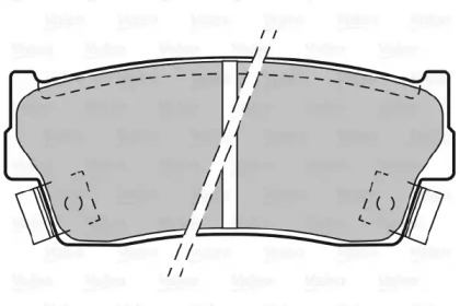 Комплект тормозных колодок VALEO 598023