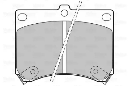 Комплект тормозных колодок VALEO 598646