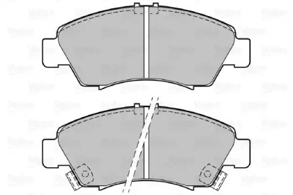 Комплект тормозных колодок VALEO 598760