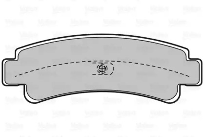 Комплект тормозных колодок VALEO 598826