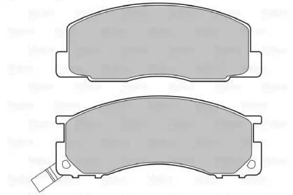 Комплект тормозных колодок VALEO 598496