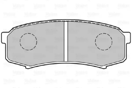 Комплект тормозных колодок VALEO 301777