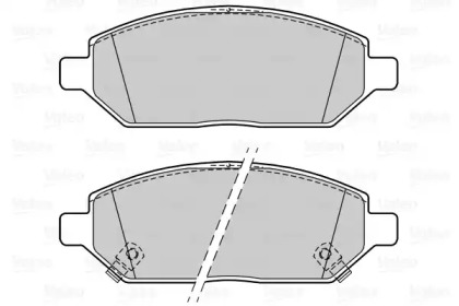 Комплект тормозных колодок VALEO 601498