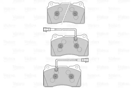 Комплект тормозных колодок VALEO 601549