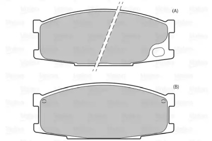Комплект тормозных колодок VALEO 598590