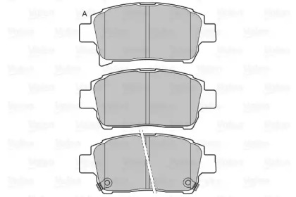 Комплект тормозных колодок VALEO 598917