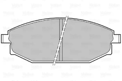 Комплект тормозных колодок VALEO 598504