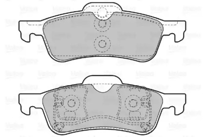 Комплект тормозных колодок VALEO 598643