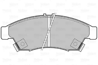 Комплект тормозных колодок VALEO 598848