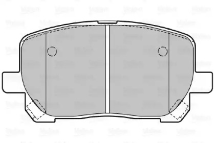 Комплект тормозных колодок VALEO 598541