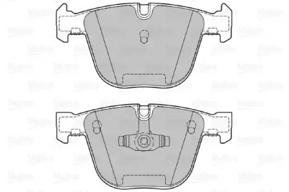 Комплект тормозных колодок VALEO 601127