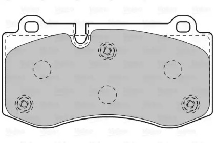Комплект тормозных колодок VALEO 598995