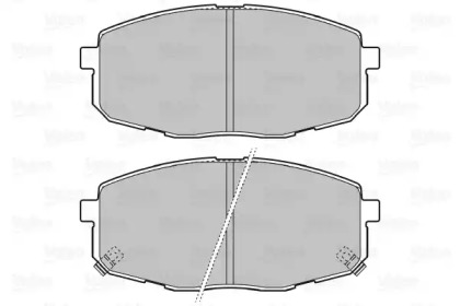 Комплект тормозных колодок VALEO 598842