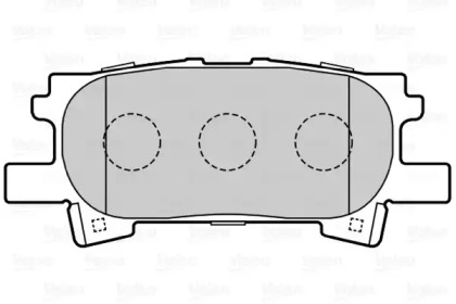 Комплект тормозных колодок VALEO 601561