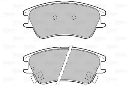 Комплект тормозных колодок VALEO 598708