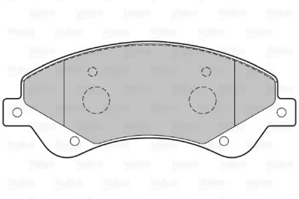 Комплект тормозных колодок VALEO 301818