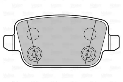 Комплект тормозных колодок VALEO 301935