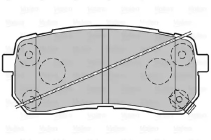 Комплект тормозных колодок VALEO 601359