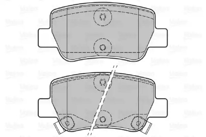 Комплект тормозных колодок VALEO 601057