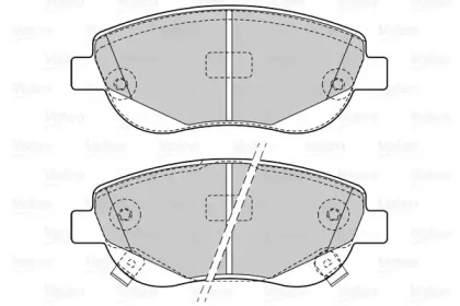 Комплект тормозных колодок VALEO 601532