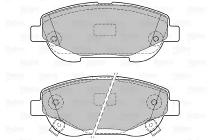 Комплект тормозных колодок VALEO 601290