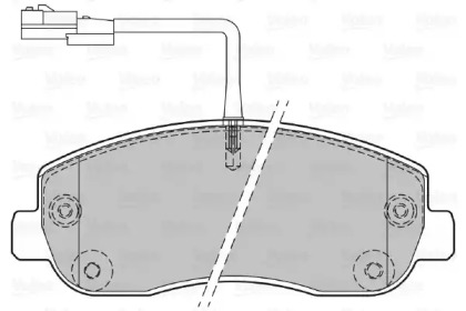 Комплект тормозных колодок VALEO 601150