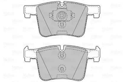 Комплект тормозных колодок VALEO 601288