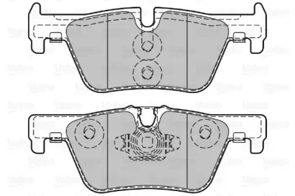 Комплект тормозных колодок VALEO 601311